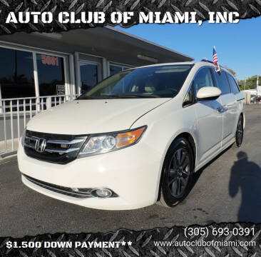 2015 Honda Odyssey for sale at AUTO CLUB OF MIAMI, INC in Miami FL