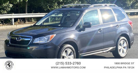 2016 Subaru Forester for sale at LAMAH MOTORS INC in Philadelphia PA