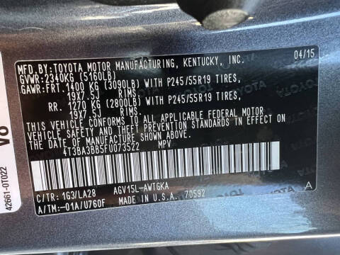 2015 Toyota Venza XLE