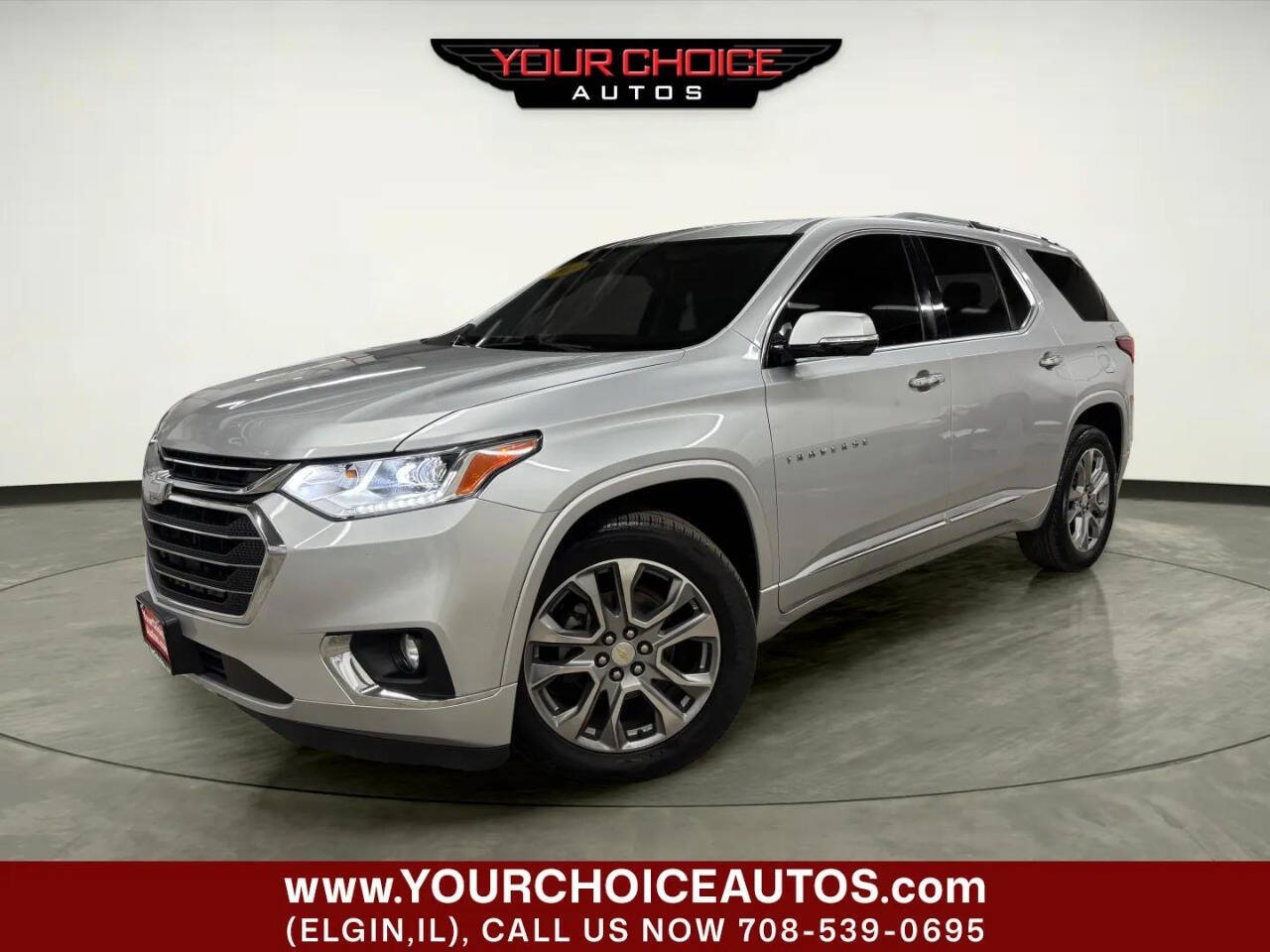 Silver 2018 Chevrolet Traverse SUV / Crossover Four-Wheel Drive 9-Speed Automatic