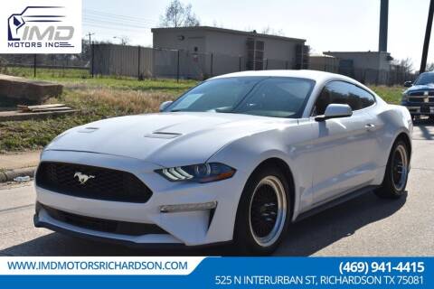 2018 Ford Mustang for sale at IMD Motors in Richardson TX