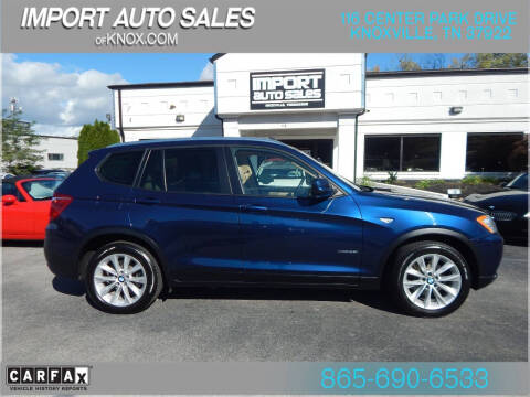 2013 BMW X3 for sale at IMPORT AUTO SALES OF KNOXVILLE in Knoxville TN