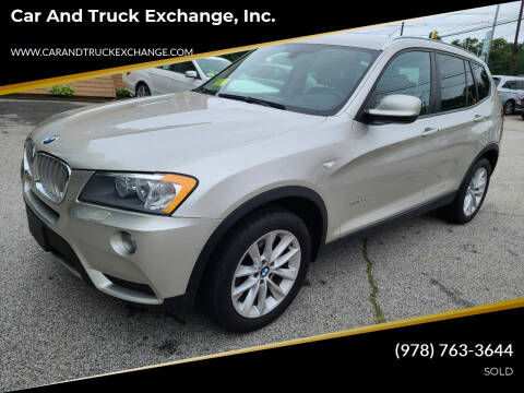 2014 BMW X3 for sale at Car and Truck Exchange, Inc. in Rowley MA