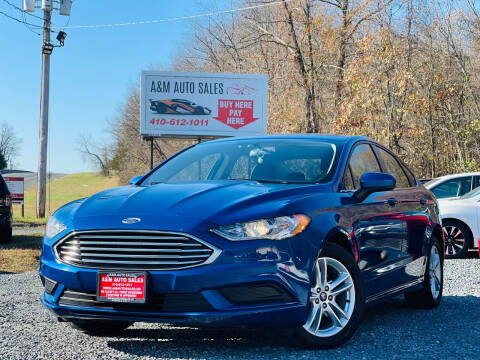 2018 Ford Fusion for sale at A&M Auto Sales in Edgewood MD