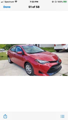 2017 Toyota Corolla for sale at ZZZZ & Me Inc in Charlotte NC