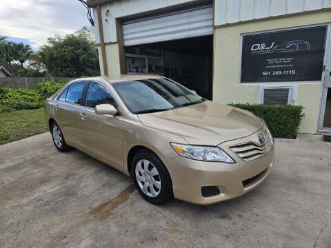 2010 Toyota Camry for sale at O & J Auto Sales in Royal Palm Beach FL