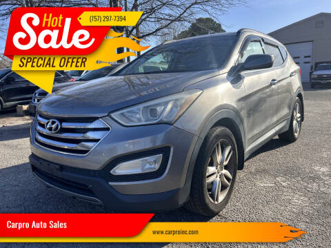 2013 Hyundai Santa Fe Sport for sale at Carpro Auto Sales in Chesapeake VA