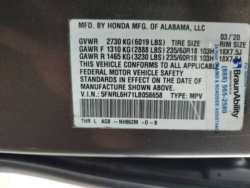 2020 Honda Odyssey EX-L