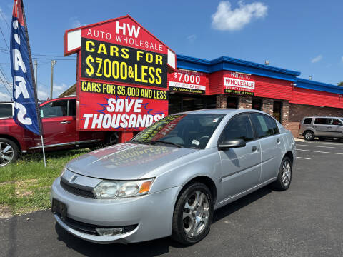 2003 Saturn Ion for sale at HW Auto Wholesale in Norfolk VA