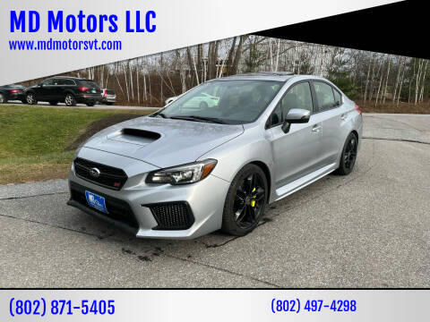 2019 Subaru WRX for sale at MD Motors LLC in Williston VT