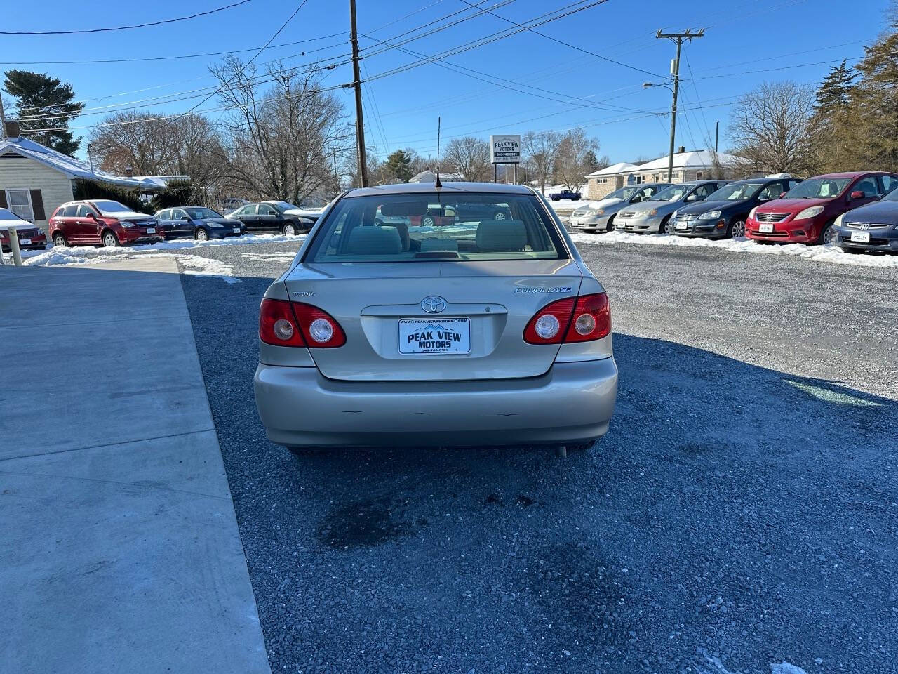 2007 Toyota Corolla for sale at PEAK VIEW MOTORS in Mount Crawford, VA