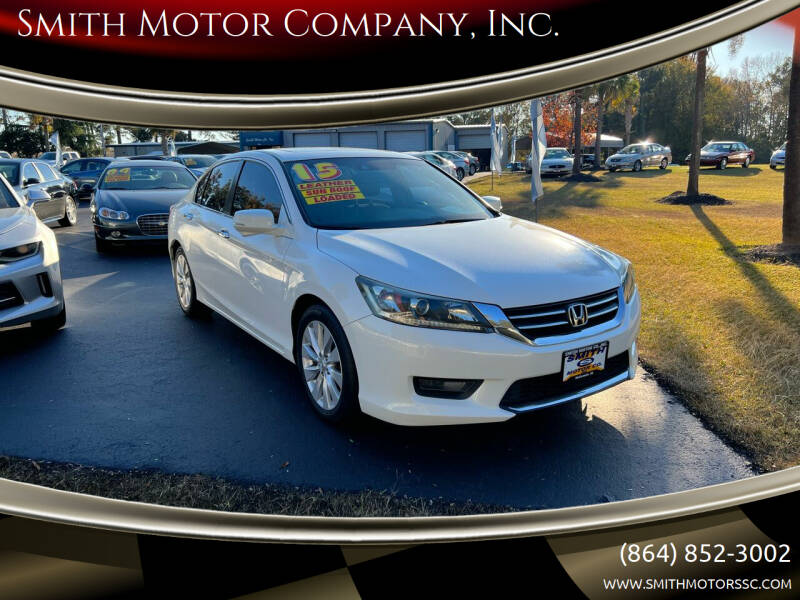 2015 Honda Accord for sale at Smith Motor Company, Inc. in Mc Cormick SC