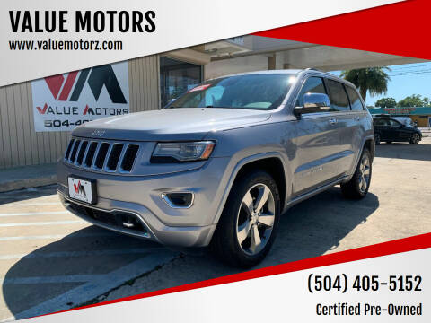 2014 Jeep Grand Cherokee for sale at VALUE MOTORS in Kenner LA