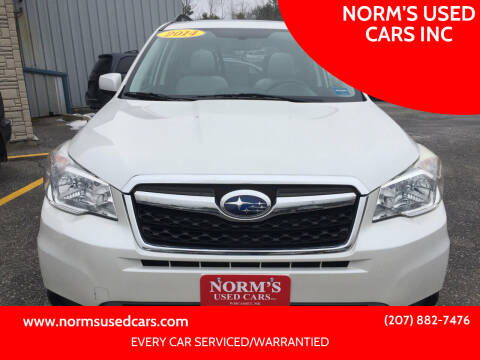 2014 Subaru Forester for sale at NORM'S USED CARS INC in Wiscasset ME