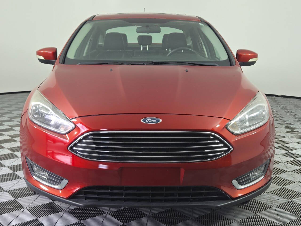 Red 2018 Ford Focus Titanium Titanium 4dr Sedan 2