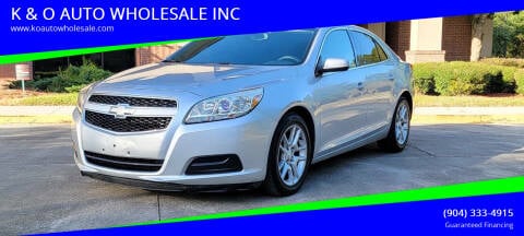 2013 Chevrolet Malibu for sale at K & O AUTO WHOLESALE INC in Jacksonville FL