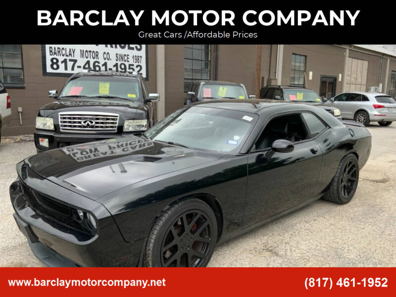 2012 Dodge Challenger for sale at BARCLAY MOTOR COMPANY in Arlington TX