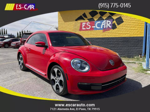 2012 Volkswagen Beetle for sale at Escar Auto - 9809 Montana Ave Lot in El Paso TX