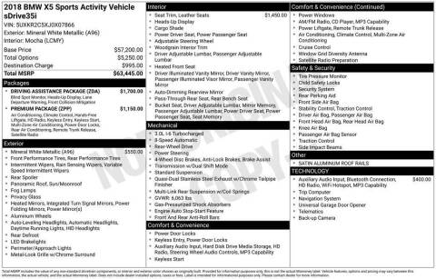 2018 BMW X5 sDrive35i
