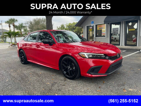 2022 Honda Civic for sale at SUPRA AUTO SALES in Riviera Beach FL
