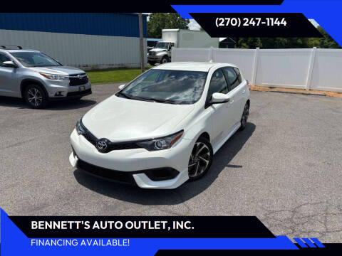 2018 Toyota Corolla iM for sale at Bennett's Auto Outlet, Inc. in Mayfield KY