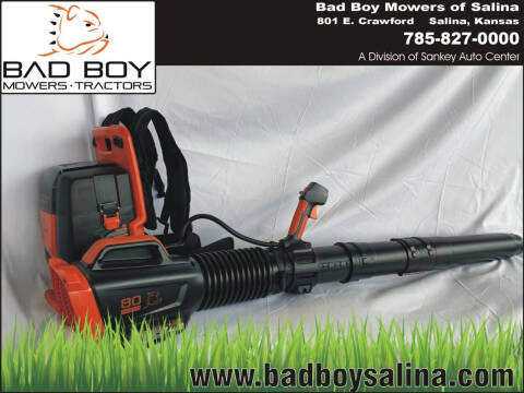 2023 Bad Boy 80V Back Pack Blower for sale at Bad Boy Salina / Division of Sankey Auto Center - Handheld Equipment in Salina KS