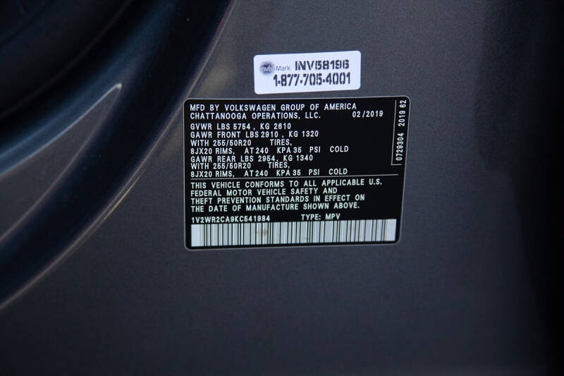 2019 Volkswagen Atlas