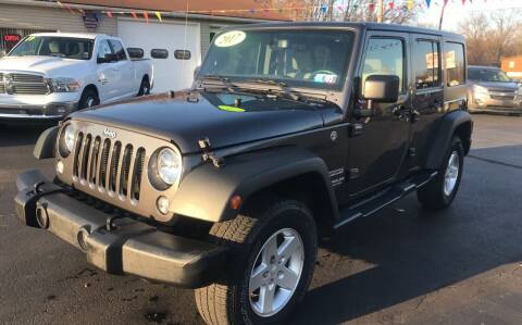 2017 Jeep Wrangler Unlimited for sale at Baker Auto Sales in Northumberland PA