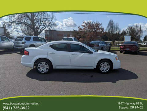 2013 Dodge Avenger for sale at Best Value Automotive in Eugene OR