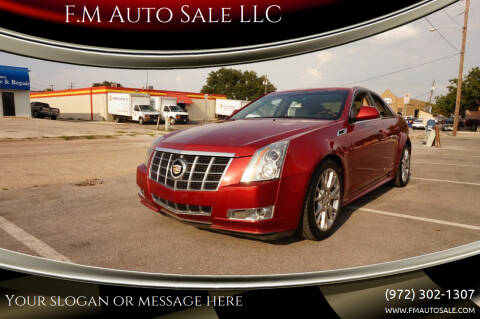 2012 Cadillac CTS for sale at F.M Auto Sale LLC in Dallas TX