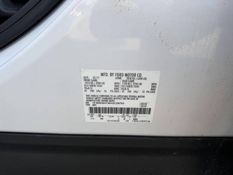 2017 Ford Explorer Platinum