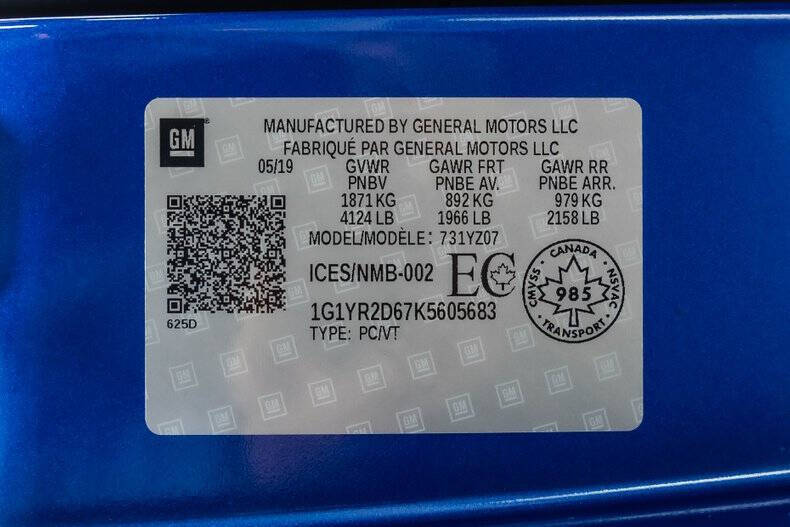 2019 Chevrolet Corvette Z06