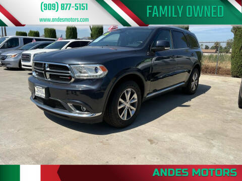 2016 Dodge Durango for sale at Andes Motors in Bloomington CA