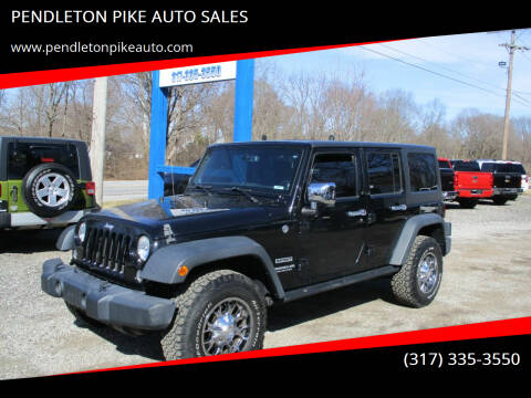 2014 Jeep Wrangler Unlimited for sale at PENDLETON PIKE AUTO SALES in Ingalls IN