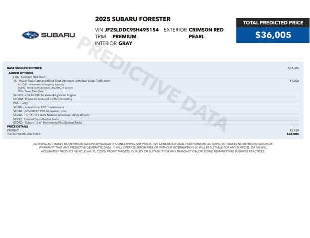 2025 Subaru Forester Premium