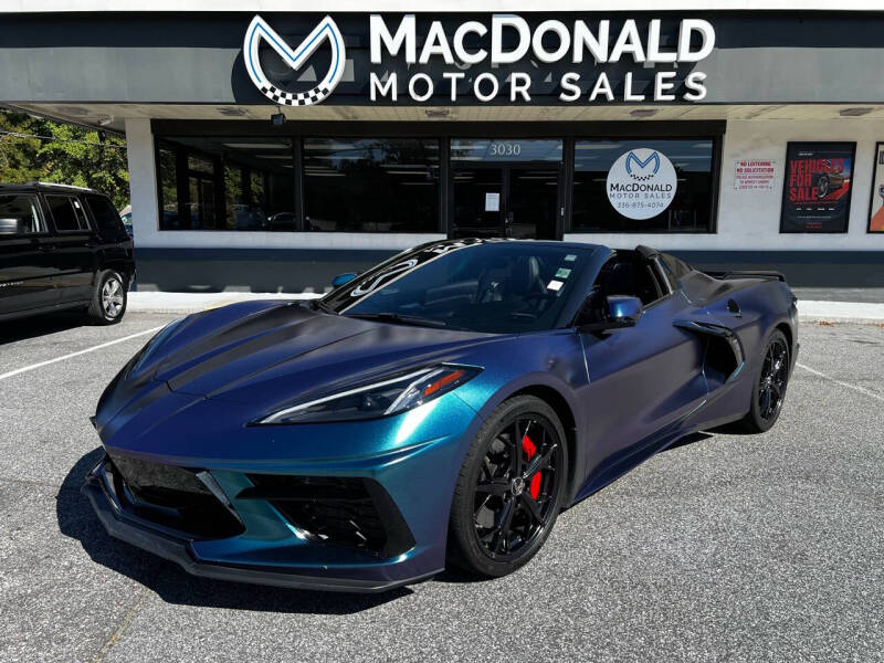 2021 Chevrolet Corvette for sale at MacDonald Motor Sales in High Point NC