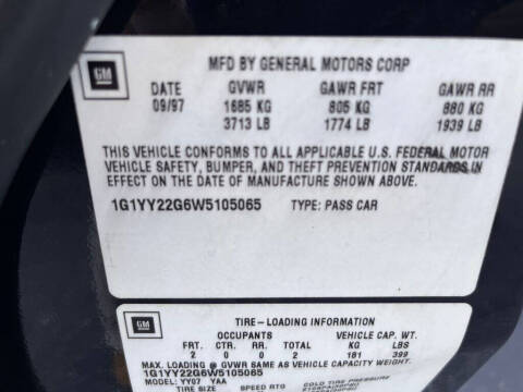 1998 Chevrolet Corvette