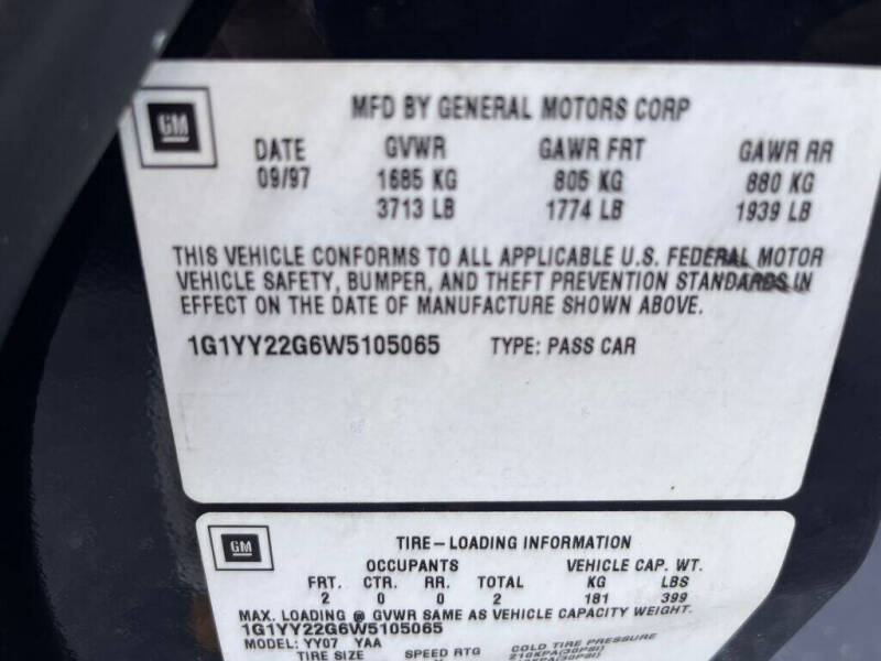 1998 Chevrolet Corvette