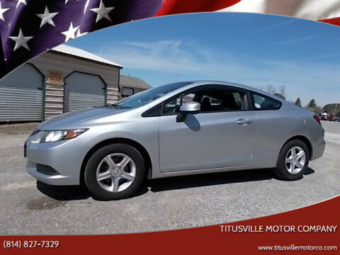 2013 Honda Civic for sale at Titusville Motor Company in Titusville PA