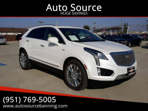 2017 Cadillac XT5 for sale at Auto Source in Banning CA