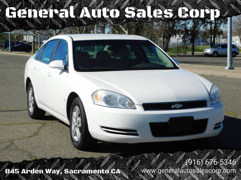 2008 Chevrolet Impala for sale at General Auto Sales Corp in Sacramento CA