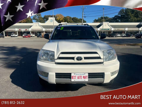 2003 Toyota 4Runner for sale at Best Auto Mart in Weymouth MA