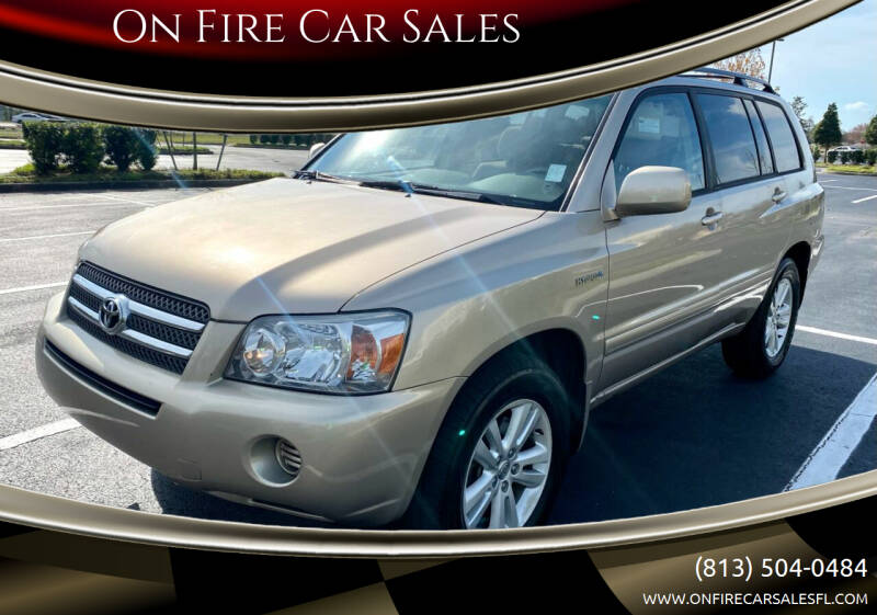 2006 Toyota Highlander Hybrid for sale at On Fire Car Sales in Tampa FL