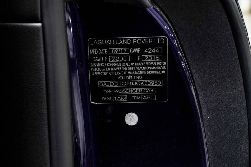 2018 Jaguar F-TYPE 296HP