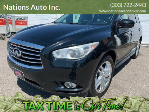 2013 Infiniti JX35 for sale at Nations Auto Inc. in Denver CO