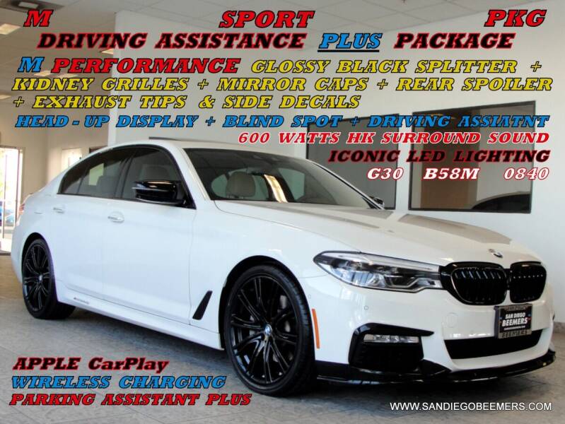 2017 BMW 5 Series for sale at SAN DIEGO BEEMERS in San Diego CA