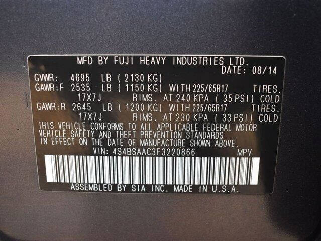 2015 Subaru Outback 2.5i