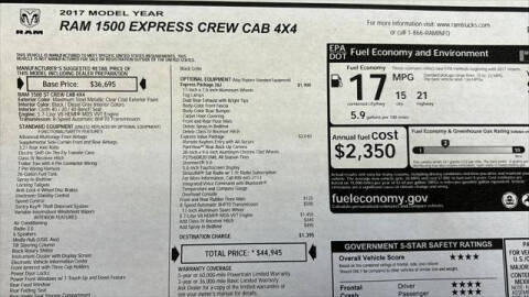 2017 RAM 1500 Express