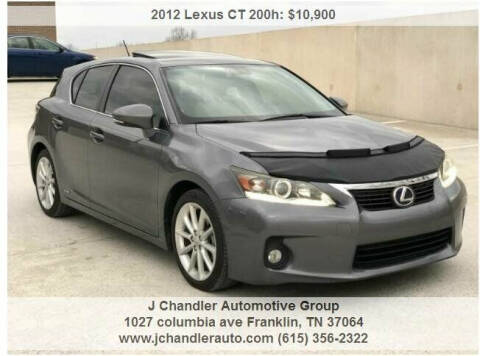 2012 Lexus CT 200h for sale at Franklin Motorcars in Franklin TN