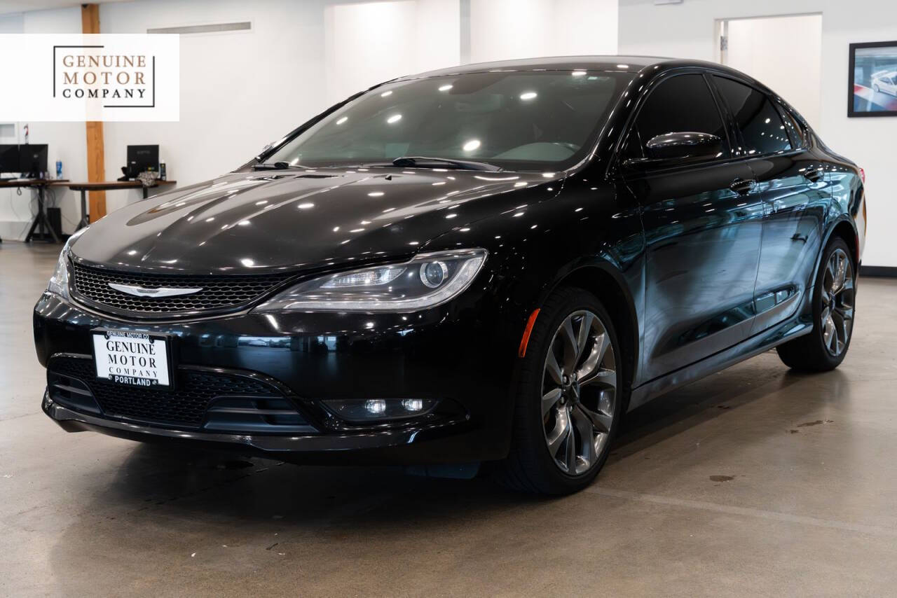 Black 2015 Chrysler 200 S AWD S 4dr Sedan 1